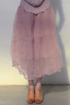 Marc Le Bihan Silk Skirt Six-layer Gauze 25930 Series French Hand-dyed MLB-25930-FENHONG Pink PINK